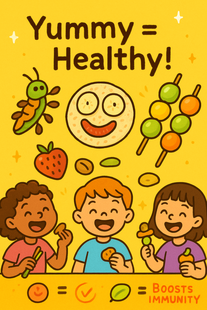 Illustration for Kid-Friendly Healthy Snacks: How to Get Picky Eaters to Choose Nutritious Foods 🍎