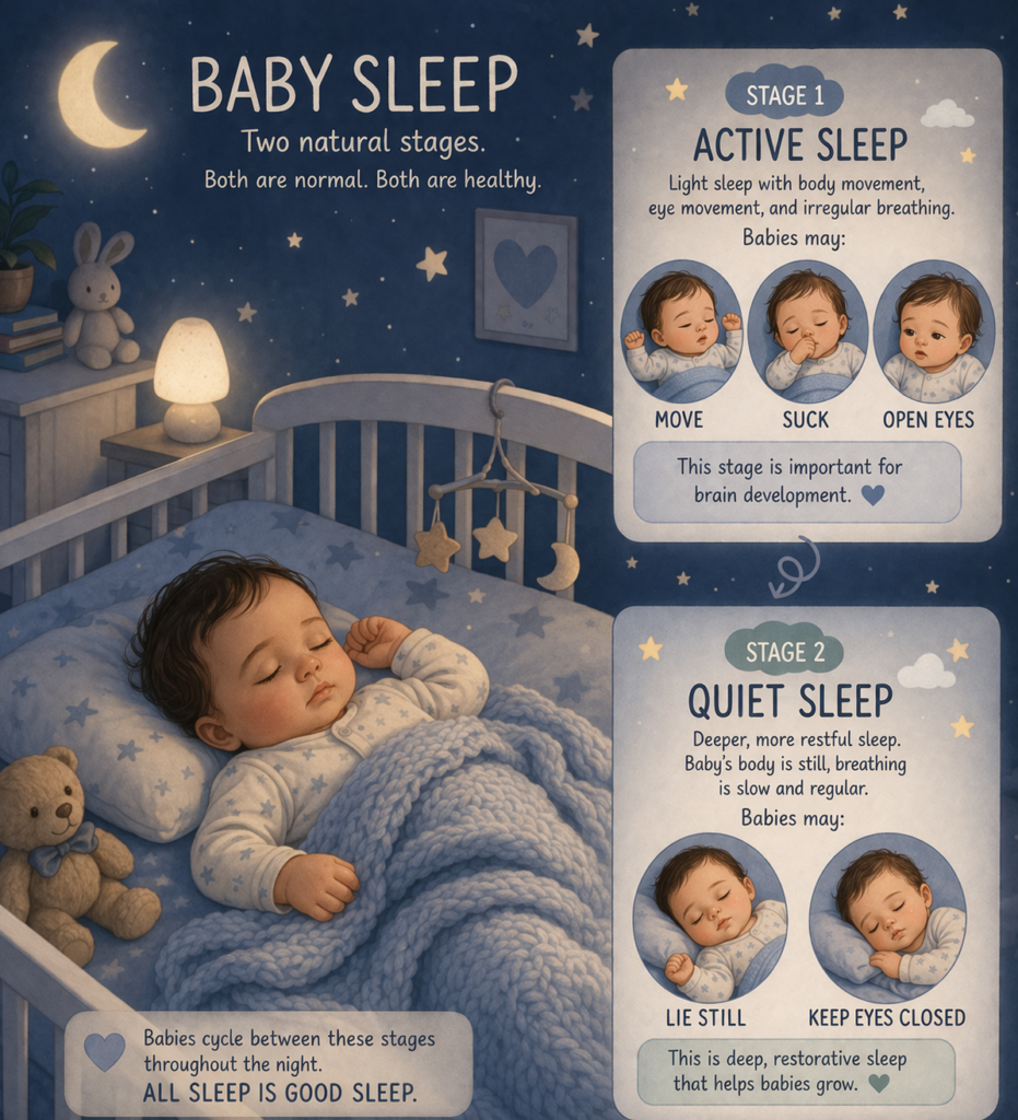 Illustration for Understanding Baby’s Sleep Cycles: How to Help Them Sleep Better
