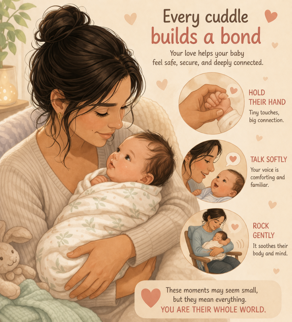 Illustration for Bonding with Your Newborn: Simple Activities for New Parents