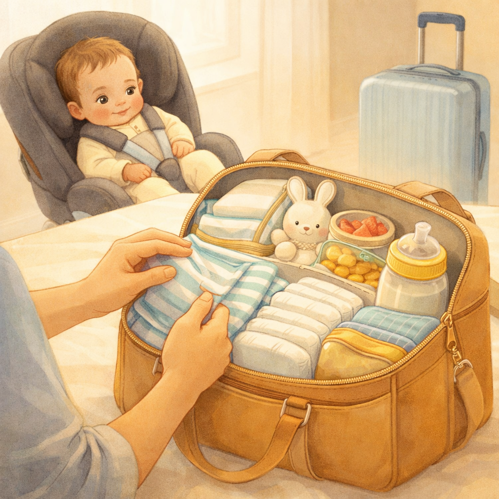Illustration for Traveling with a Baby: Practical Tips for Stress-Free Trips