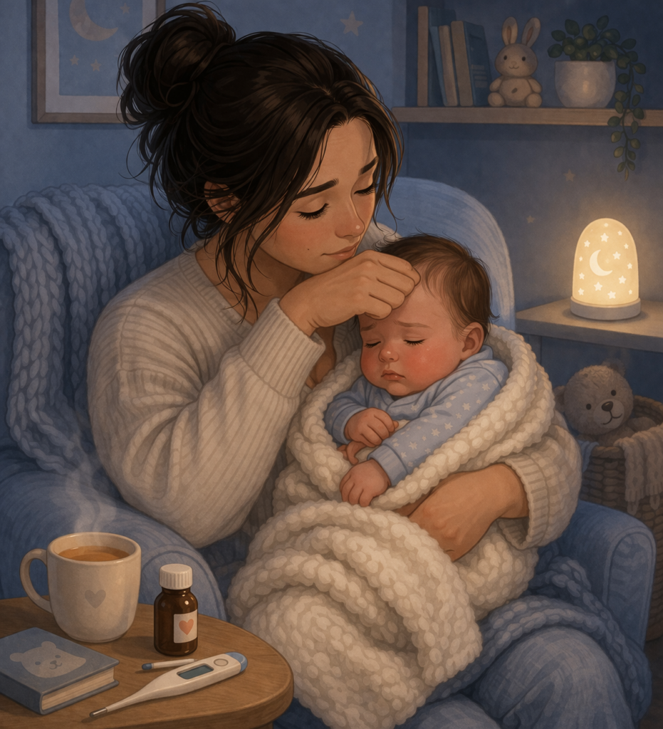 Illustration for How to Care for a Sick Baby: Gentle Tips for New Parents